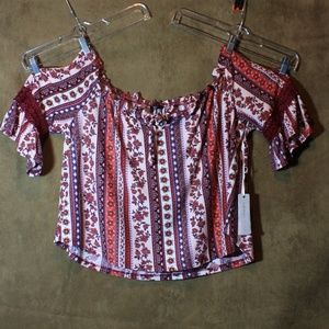 Iris NWT Off The Shoulder Top